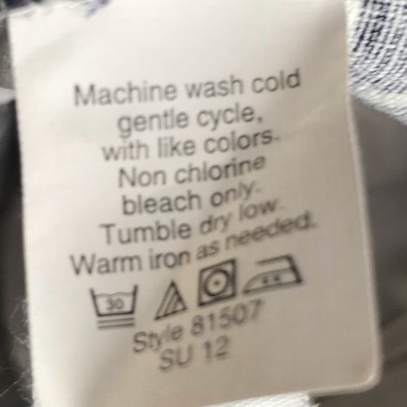 J. Crew White & Navy Blue Tiki Print Shorts - Picture 7 of 7